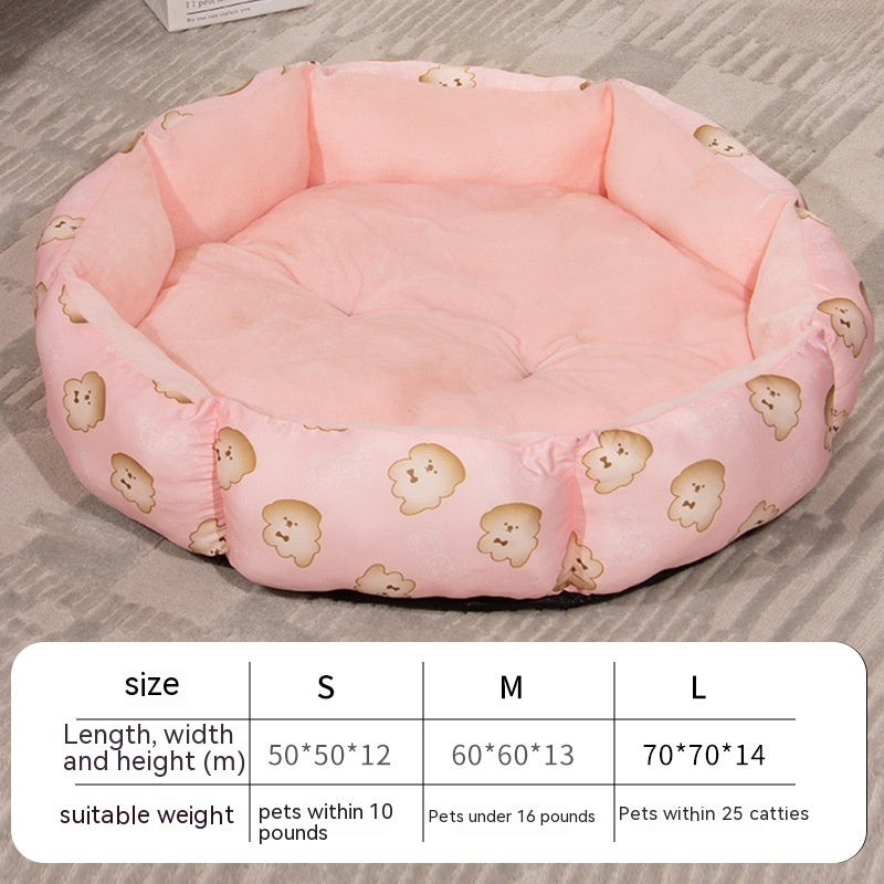 Octagonal Cage Pet Bed Fleece Lining