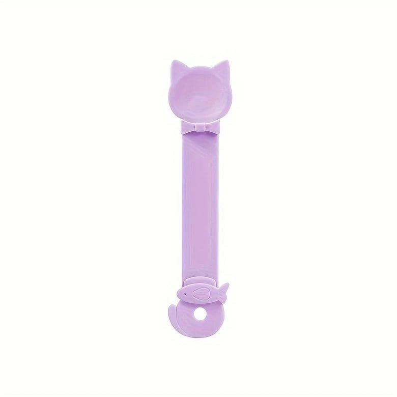 Plastic Cat Strip Squeezing Spoon Feeder