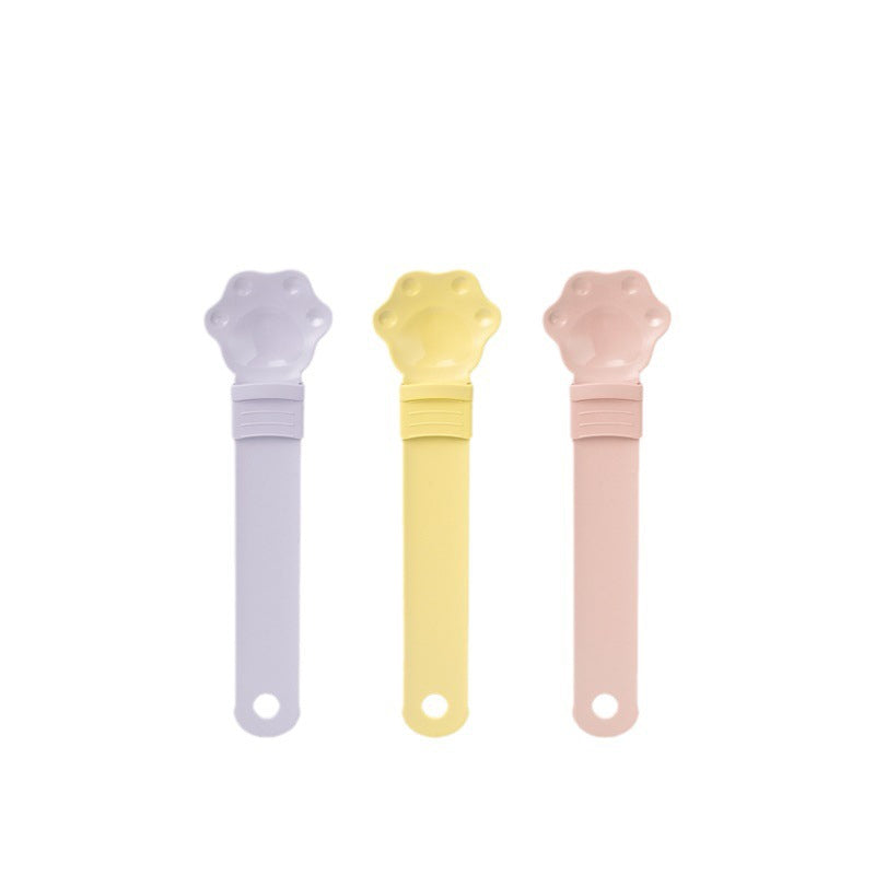 Plastic Cat Strip Squeezing Spoon Feeder