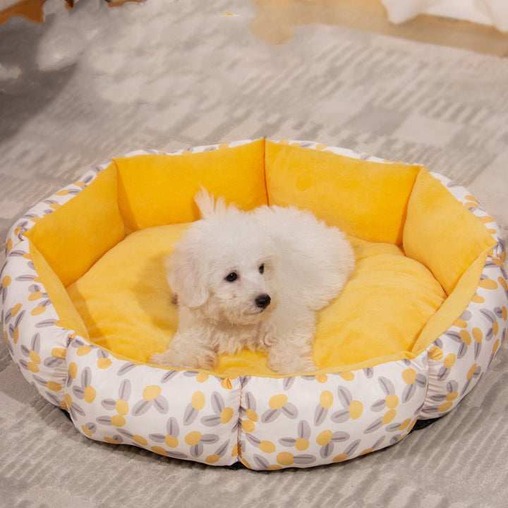 Octagonal Cage Pet Bed Fleece Lining