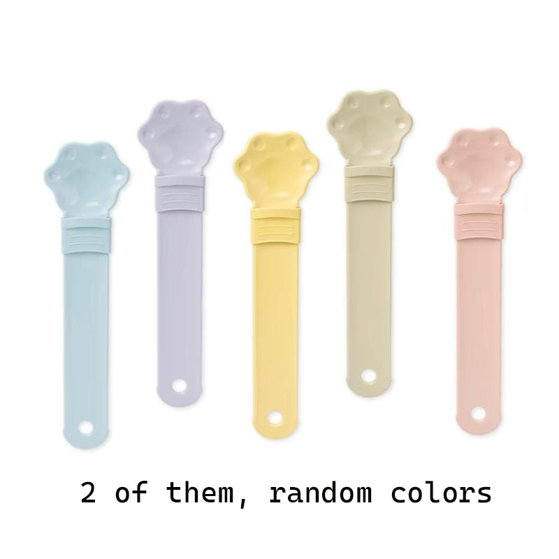 Plastic Cat Strip Squeezing Spoon Feeder