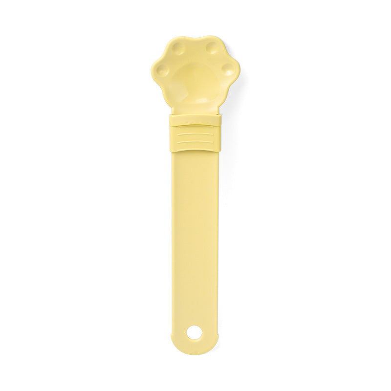 Plastic Cat Strip Squeezing Spoon Feeder
