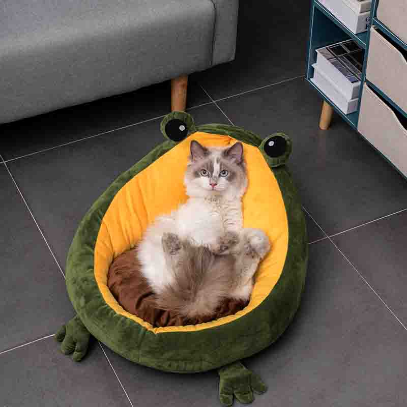 Frog Nest Semi-Enclosed Pet Bed