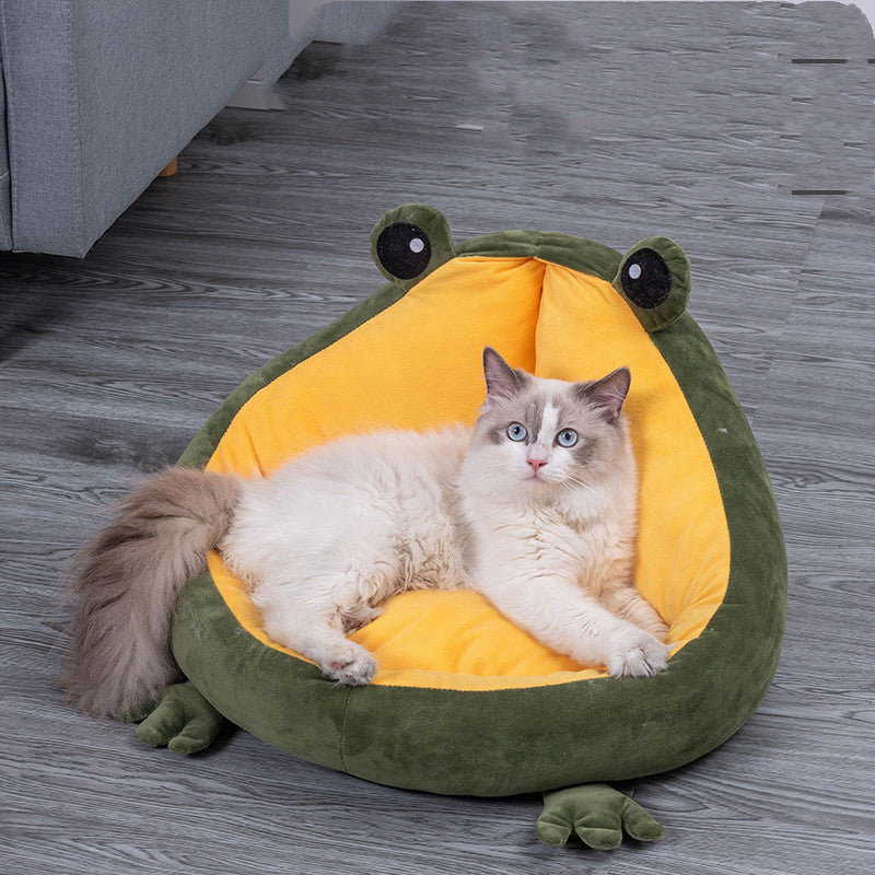 Frog Nest Semi-Enclosed Pet Bed