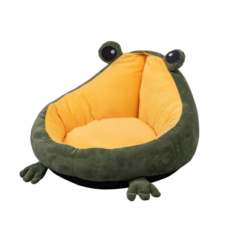 Frog Nest Semi-Enclosed Pet Bed