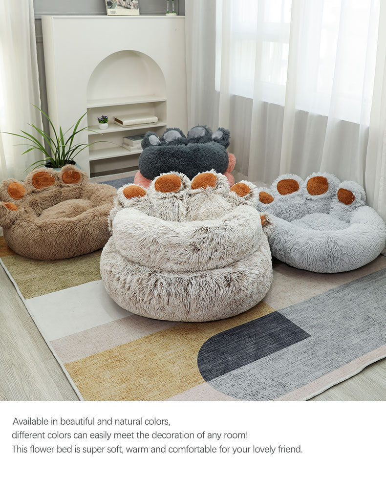 Pet Bed Winter Warm Hand-shaped Brush Pet