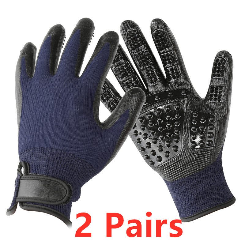 Pet Hair Grooming Gloves