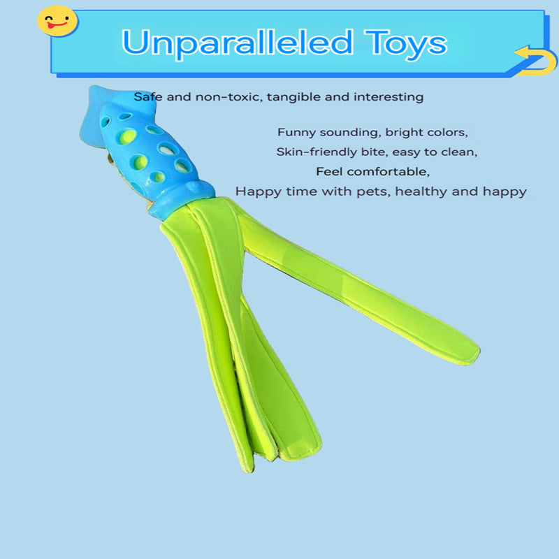 Pet Chew Toy Teeth Cleaning Squeaky Cuttlefish