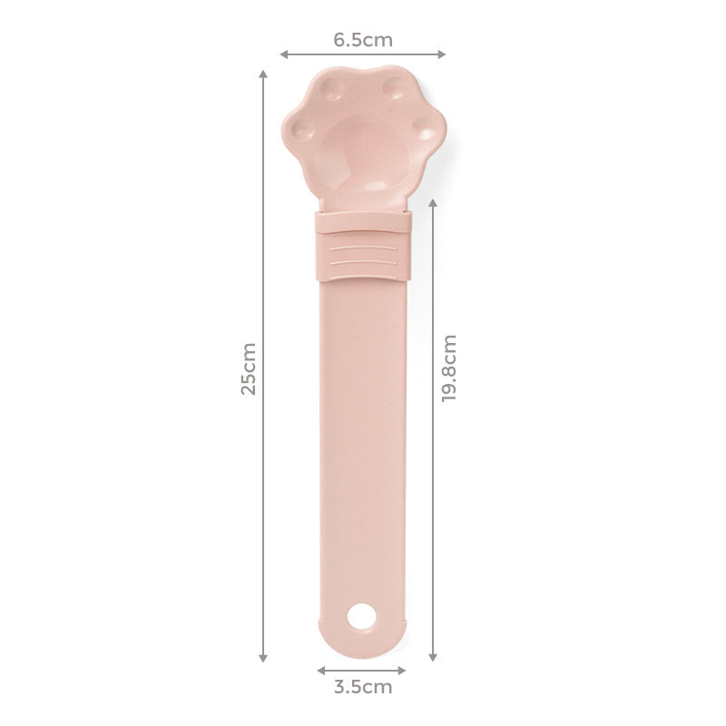 Plastic Cat Strip Squeezing Spoon Feeder