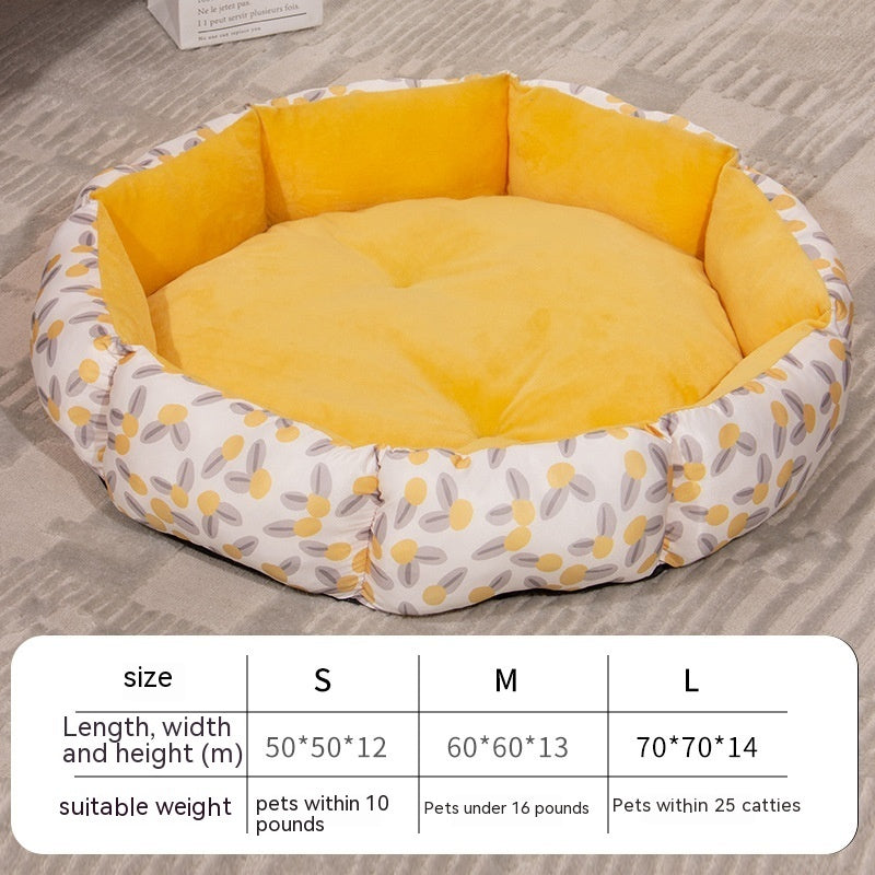 Octagonal Cage Pet Bed Fleece Lining