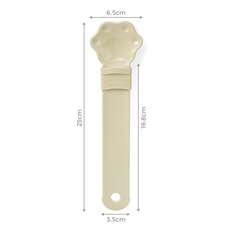 Plastic Cat Strip Squeezing Spoon Feeder