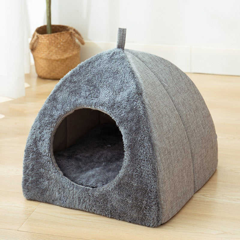 Triangle Cat Nest Closed Warm Pet Bed