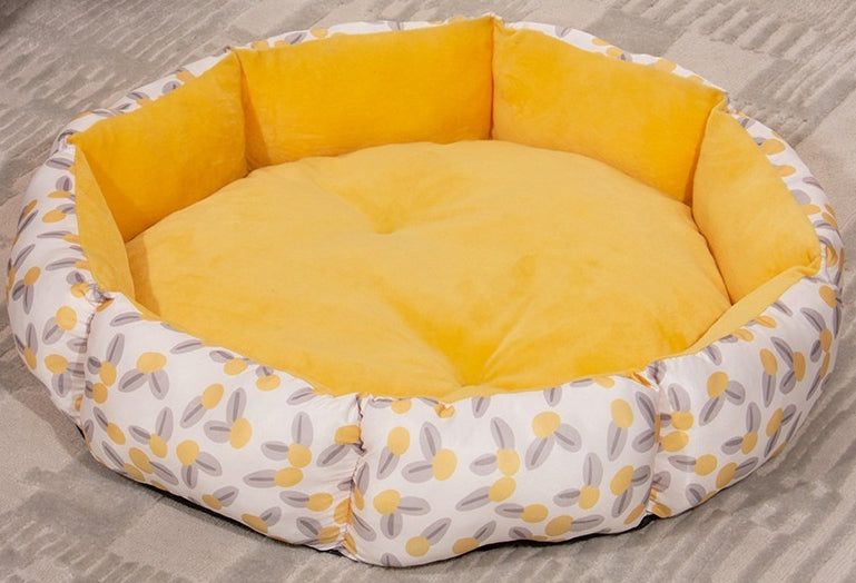 Octagonal Cage Pet Bed Fleece Lining