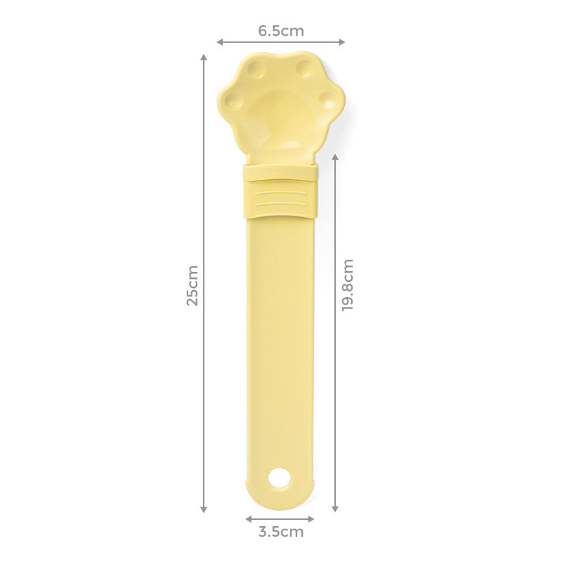 Plastic Cat Strip Squeezing Spoon Feeder