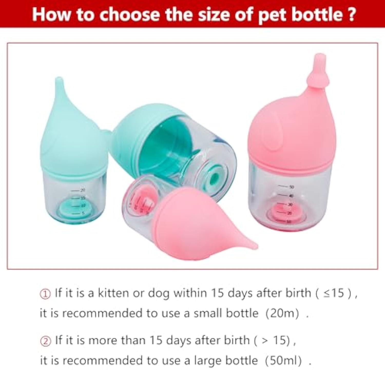 Bottles For Nursing Pet Feeding Bottle