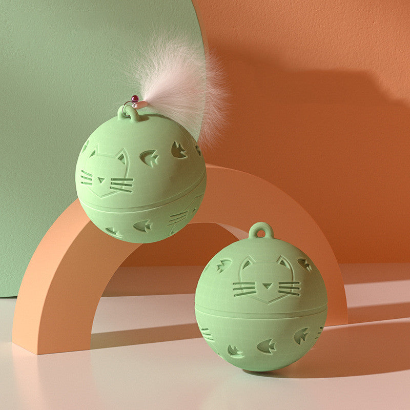 Silicone Bite Resistant Automatic Cat Teaser