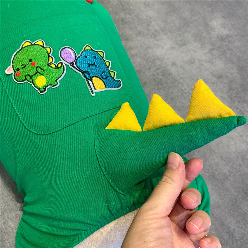 Dog Suspenders French Dinosaur Clothes