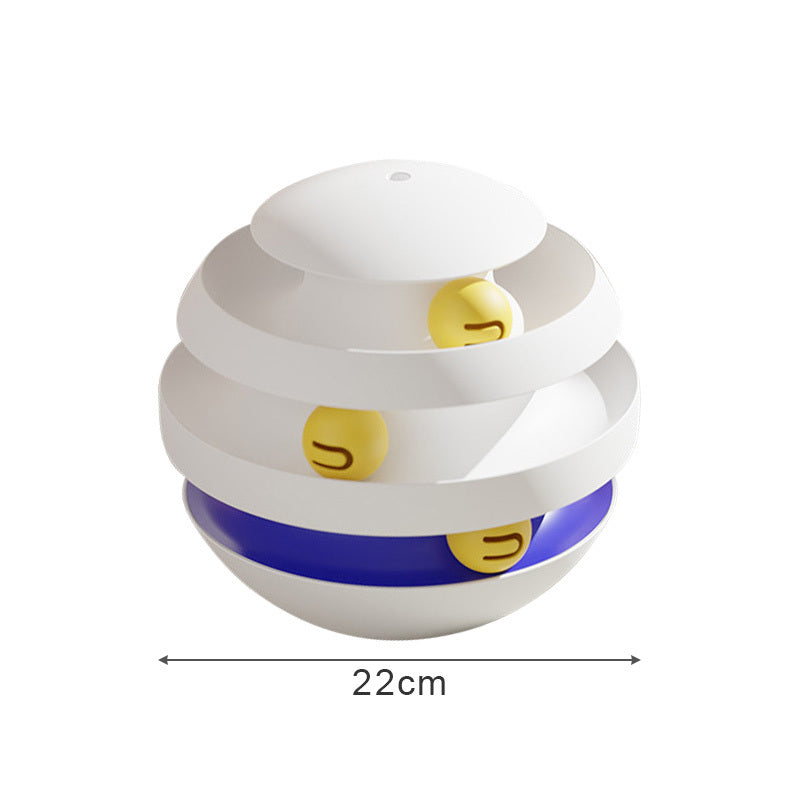 3 Layers Cat Toy Interactive Tower Turntable Toys